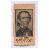 1925 W590 Strip Card of John Tyler