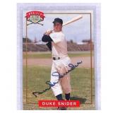 Duke Snider Autographed Trading Card