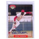 Bob Gibson Autographed Nabisco Trading Card