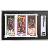 1980-81 Topps Magic Johnson RC Leader SGC 8