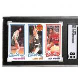 1980-81 Topps Larry Bird Rookie Leader SGC 8