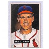 1951 Bowman Enos Slaughter Baseball Card