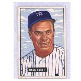 1951 Bowman Hank Bauer Baseball Card No. 183
