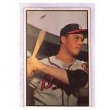 1953 Bowman Color Eddie Mathews #97