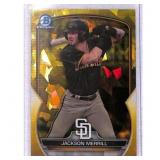 2023 Bowman Chrome Jackson Merrill Gold Refractor