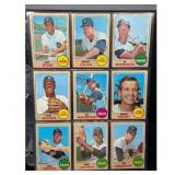 (40) 1968 Topps Baseball Cards in High Grade