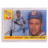 1955 Topps Charlie Bishop Baseball Card #96