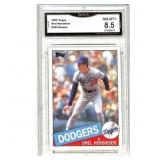1985 Topps Orel Hershiser #493 Rookie Card (GMA 8.