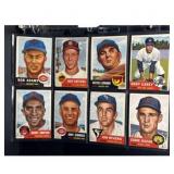 (8) 1953 Topps Baseball Cards