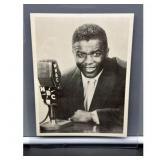 1950s WNBC Jackie Robinson Jumbo Postcard