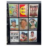 (9) Vintage Baseball Cards HOF