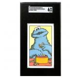 1978 Cookie Monster Alphabet Card, Graded 6