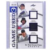 Leaf Game-Used Memorabilia Trios Card