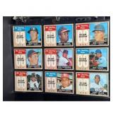 (15) 1968 Topps Baseball All-Stars Cards