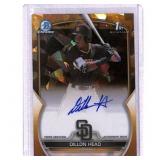2023 Bowman Chrome Dillon Head Autograph Card