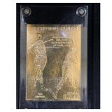 Gold-Plated Ted Williams Commemorative Plaque