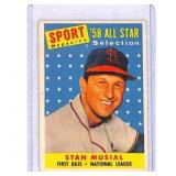 1958 Topps Stan Musial All-Star Baseball #476