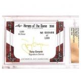 2018 Leaf Heroes of the Game Tony Gwynn Cut Signat