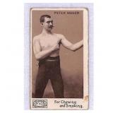19th-Century Boxing Card Featuring Peter Maher
