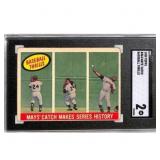1959 Topps #464 Mays' Catch SGC 2
