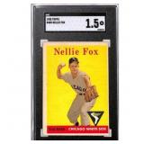 1958 Topps #400 Nellie Fox Baseball Card, SGC 1.5