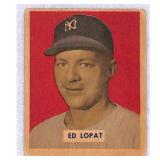 1949 Bowman Ed Lopat Baseball Card #229