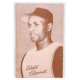 1947ï¿½66 Exhibit Roberto Clemente Stat Back Card