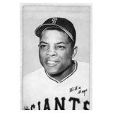 1947-66 Baseball Exhibit Card Willie Mays