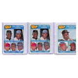 (3)1965 Topps NL Leaders Baseball Cards