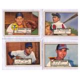 (4) 1952 Topps Baseball Cards