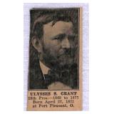 1925 W590 Ulysses S. Grant Trading Card