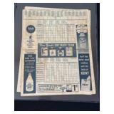 1961 New York Yankees Scorecard Maris Homerun