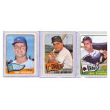 (3)1965 Topps ï¿½ Drysdale, Aparicio, Torre