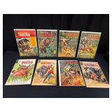 (8) 1960s Tarzan Comic Books