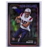 2024 Topps Chrome Drake Maye Refractor RC