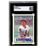 1983 Topps #33 Jim McMahon Football Card (SGC 8)