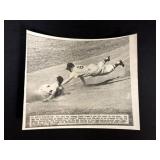 (2) Circa 1950 Baseball Press Photographs