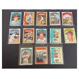 13 1972 Topps Baseball Hall of Fame Cards