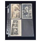 Three Vintage Native American Postcards
