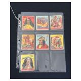 7 1948 Goudey Indian Gum Cards