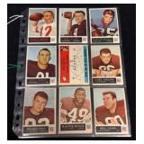 (16) 1965 Philadelphia Football Cards