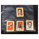 Four 1952 Wheaties Baseball Cards