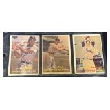 (3) 1957 Topps Baseball Stars/HOF