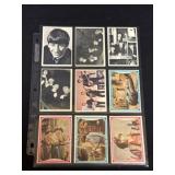10 Vintage Beatles and Monkees Trading Cards