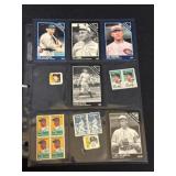 Vintage Baseball Reprint Cards/Stamps
