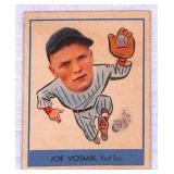 1938 Goudey Heads Up Joe Vosmik Baseball Card