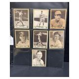 Seven 1940 Play Ball Baseball Cards