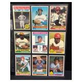 1976 Topps Baseball Hall of Famers Lot (9)