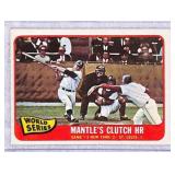 1965 Topps #134 Mantleï¿½s Clutch HR Card