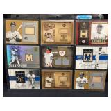 9 Baseball Game-Used Bat Cards Stars/HOF